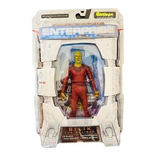 STAR TREK Enterprise Broken Bow SILIK THE SULIBAN Figure 6” 2002 Art Asylum NIB